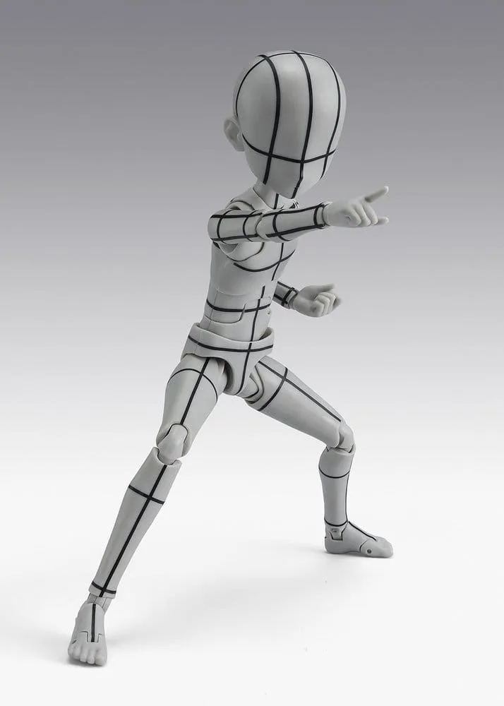 S.H.Figuarts Action Figure Body-Kun -Ken Sugimori- Edition -Wireframe- (Gray Color Ver.) 13 cm